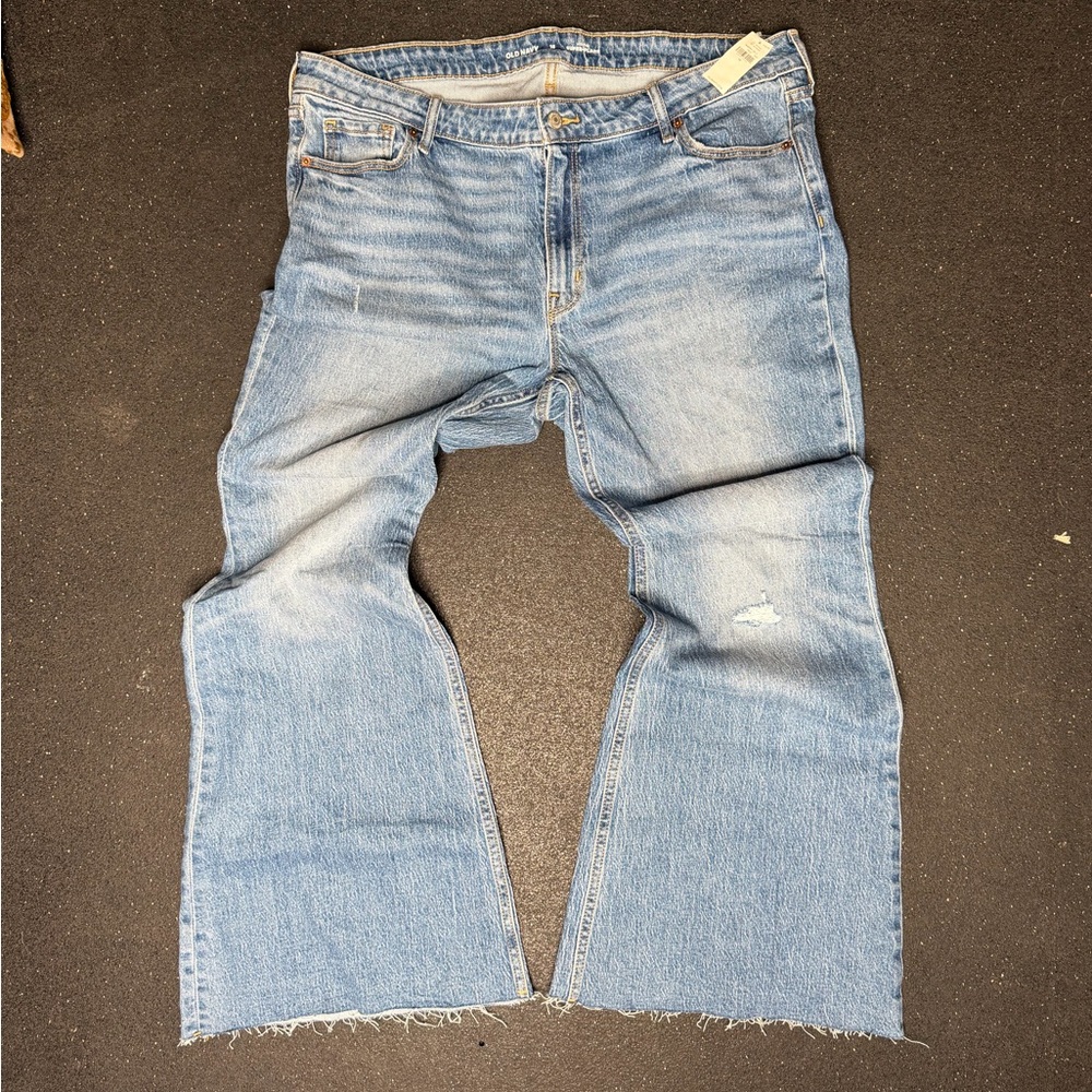 NWT Old Navy Distressed Super Flare Jeans for Women